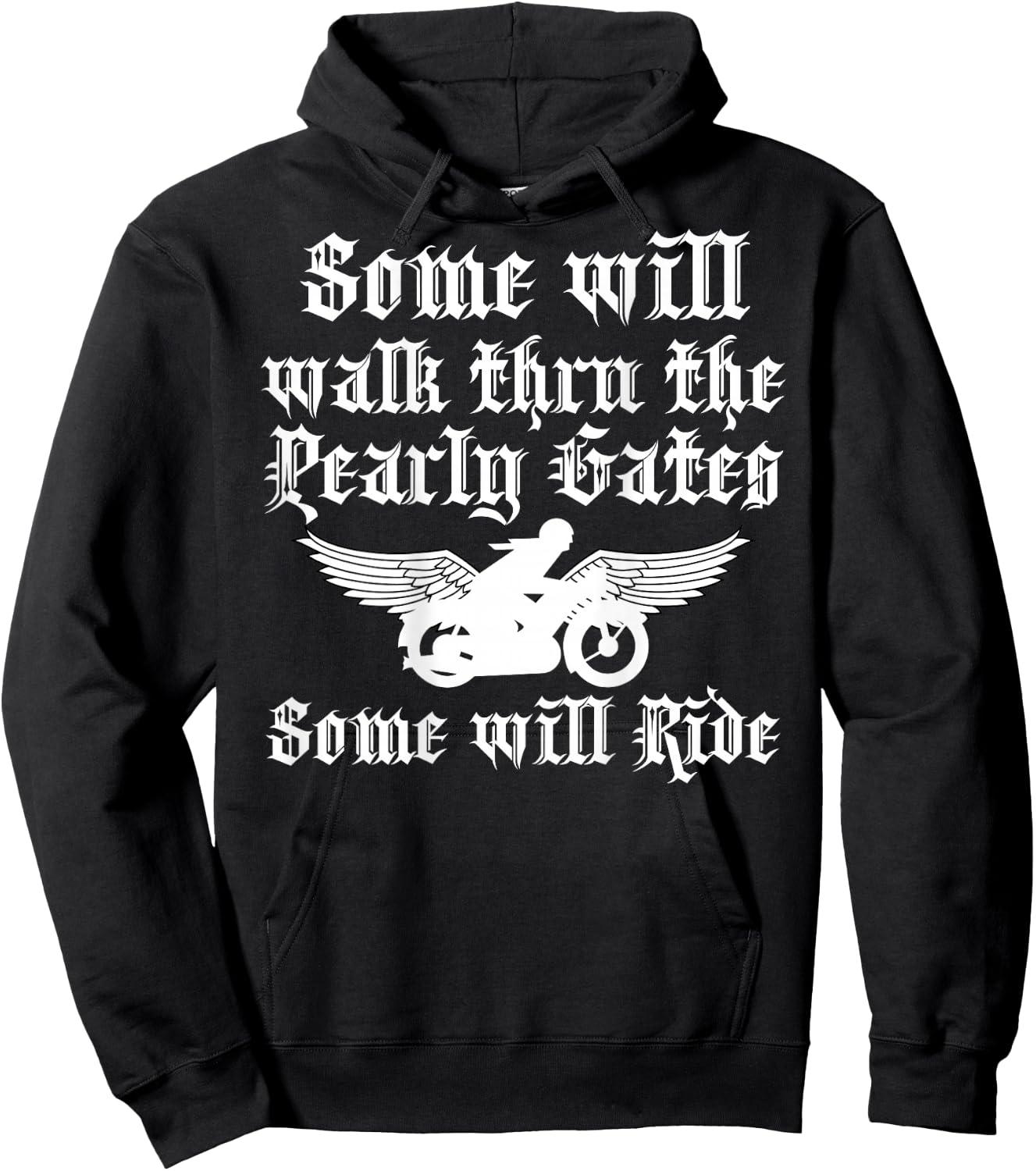 Fallen Biker Final Ride Bikers Memorial Shirt - back design Hoodie - Hoodie | Black