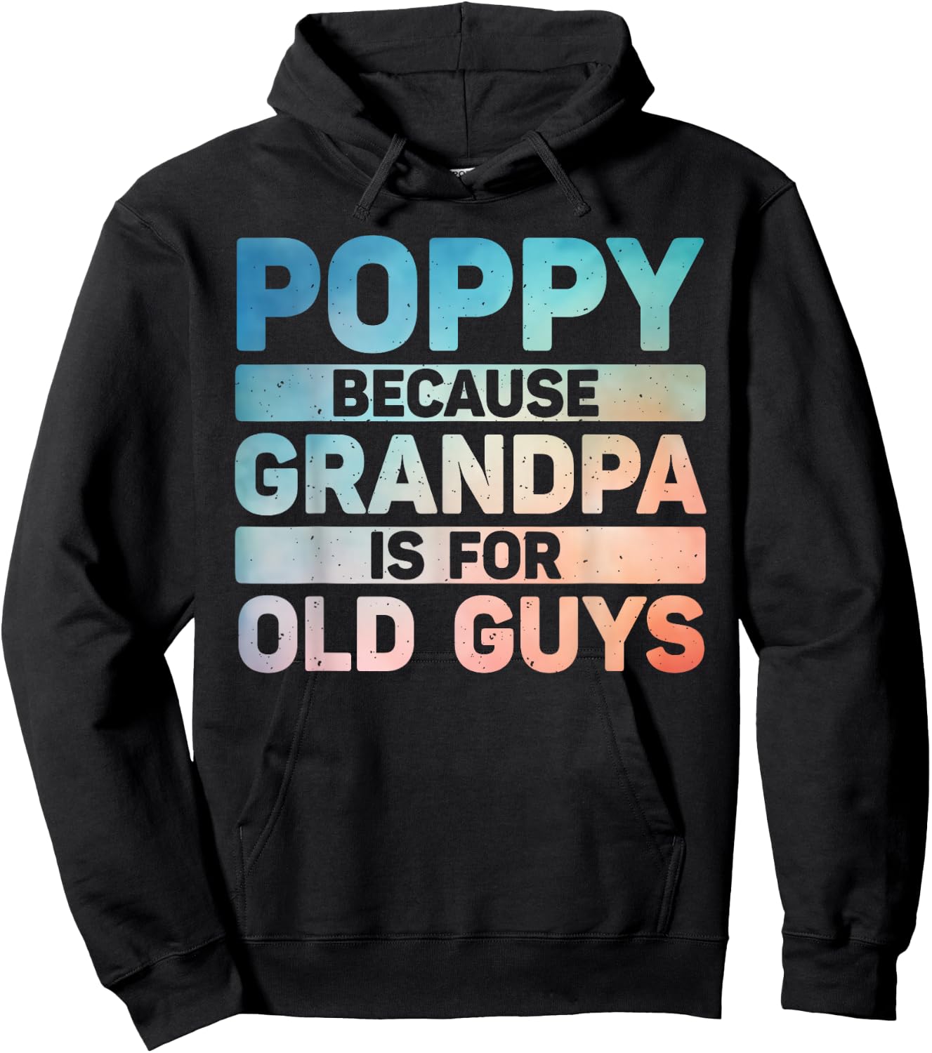 Poppy Design For Grandpa From Grandkids Father's Day Poppy Hoodie - Hoodie | Black