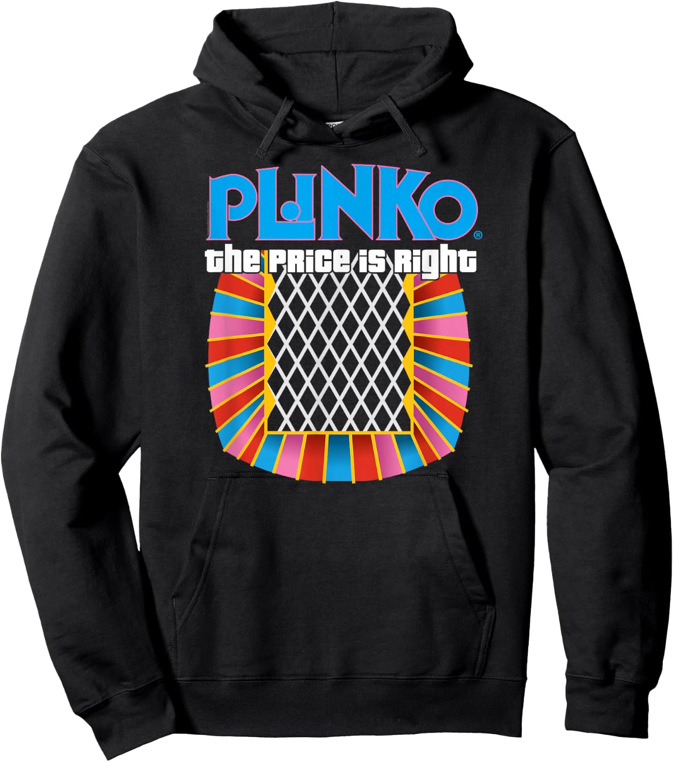 Price is Right -Adults Black Plinko , Small Hoodie - Hoodie | Black