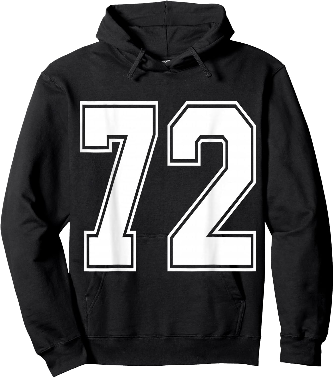 #72 Number 72 Sports. Jersey My Favorite Player #72 Hoodie - Hoodie | Black