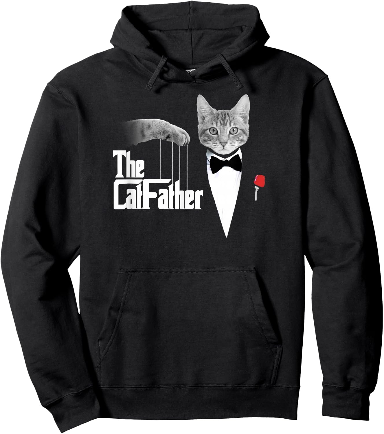 The CatFather Funny Parody Hoodie - Hoodie | Black