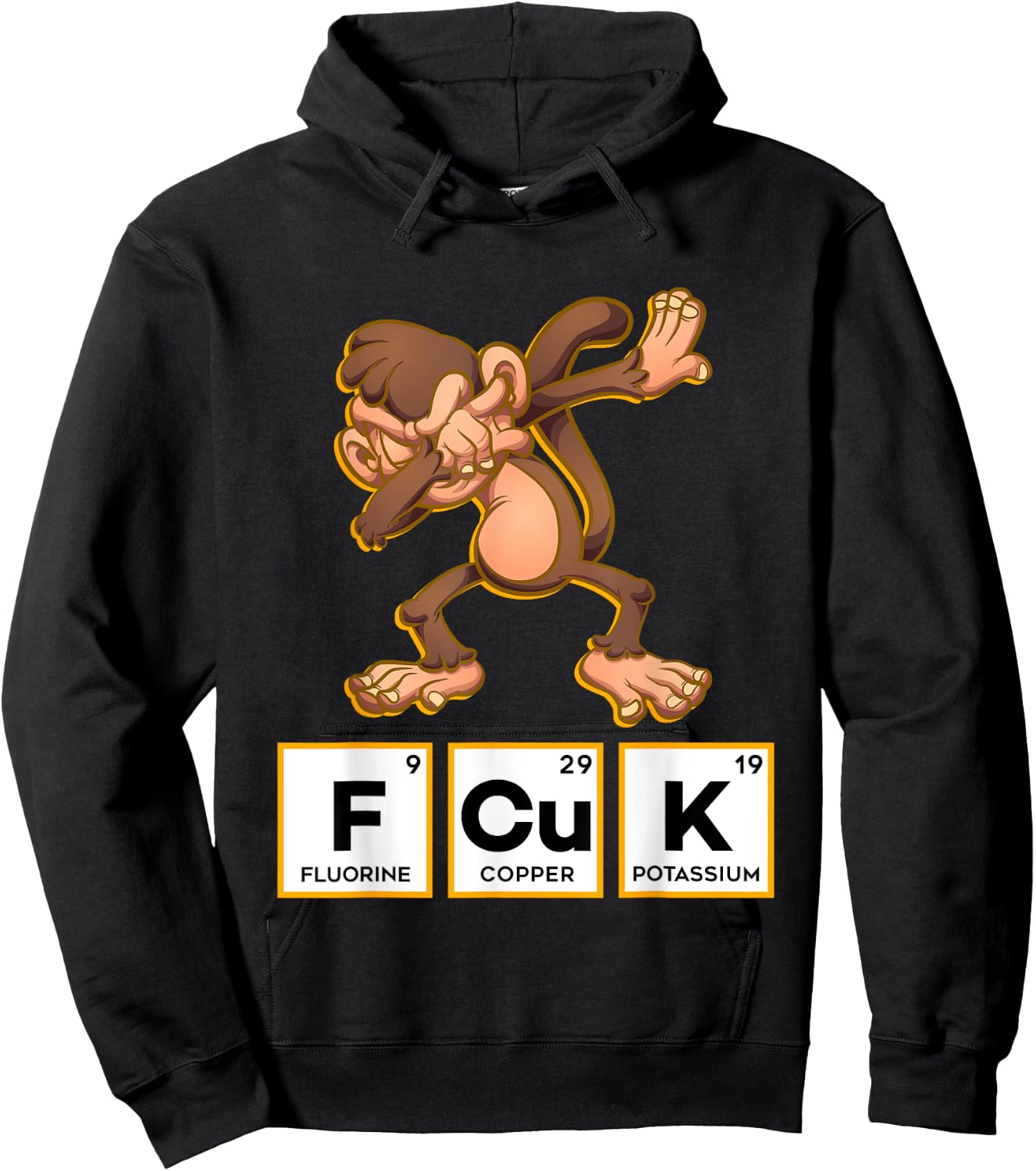 FCUK Chemistry Periodic Table Monkey Hoodie - Hoodie | Black