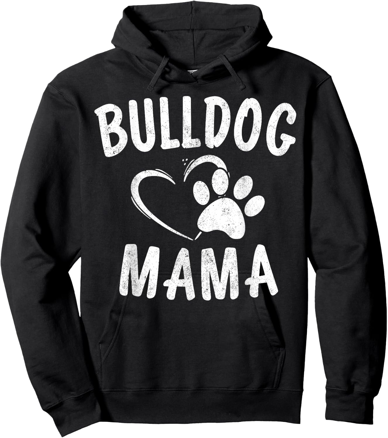 Bulldog Mama Gift French English British Bull Dog Lover Mom Women Girls Kids Hoodie - Hoodie | Black
