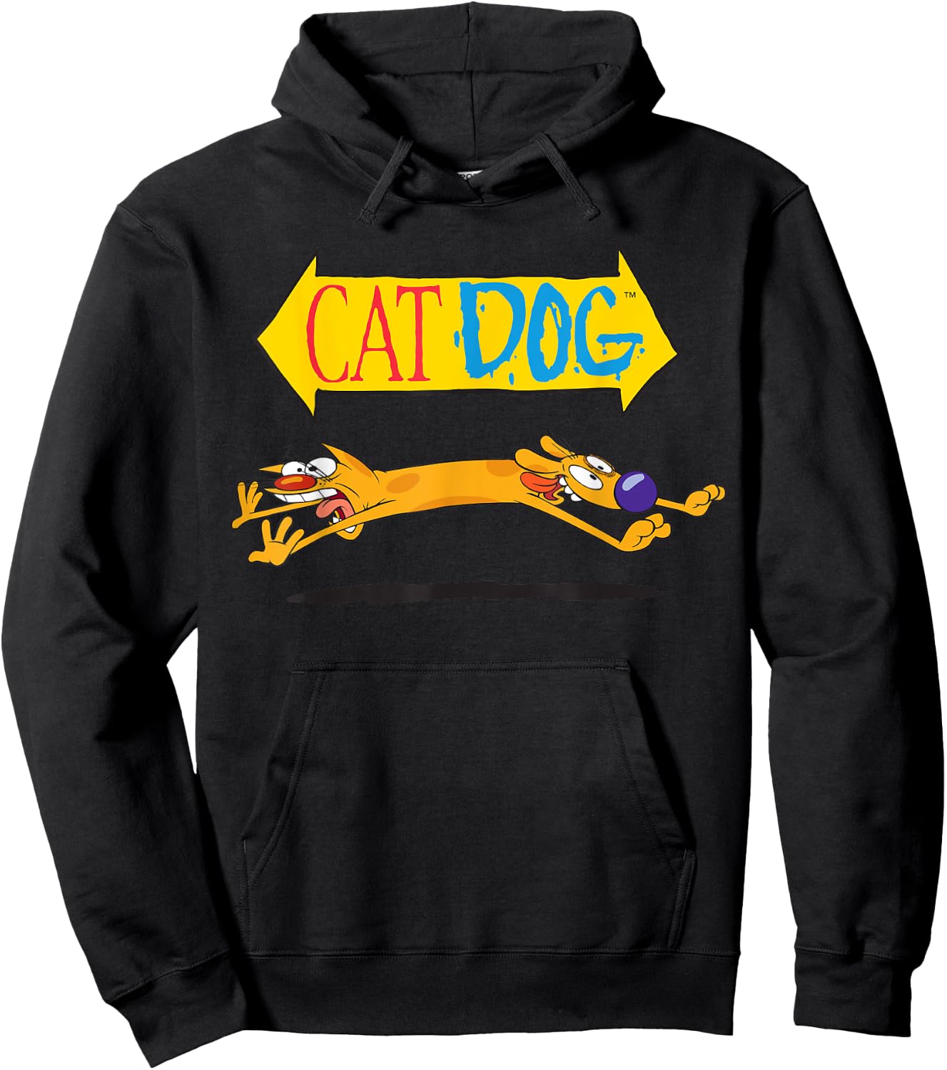 Cat Dog On Couch Nickelodeon Hoodie - Hoodie | Black