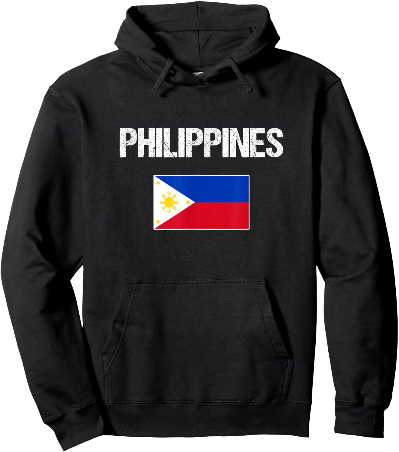 Philippines Filipino Flag Women Youth Kids Hoodie - Hoodie | Black