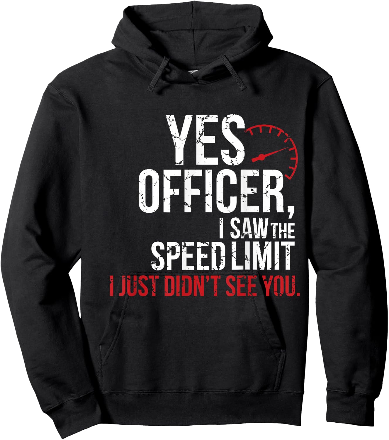 Yes Officer Speeding Shirt - For Car Enthusiasts & Mechanics Hoodie - Hoodie | Black