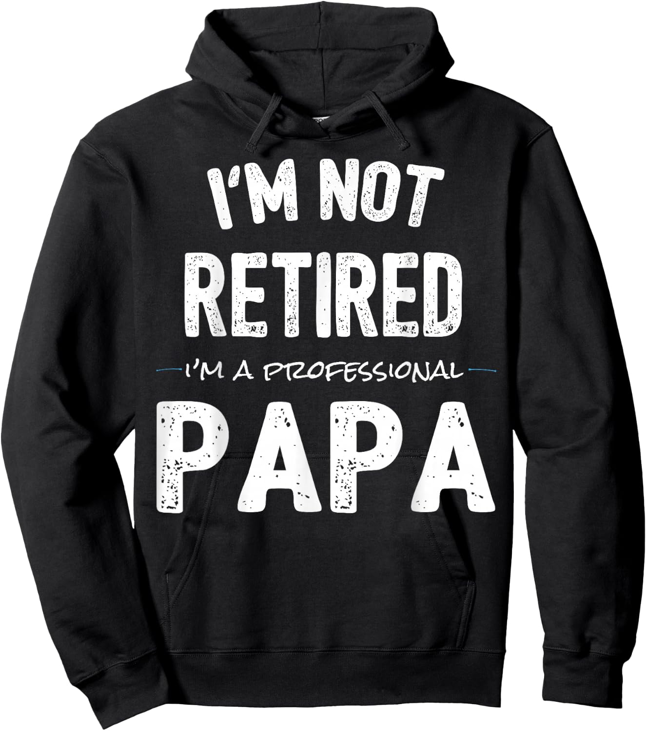 Retirement Shirts for Retired Papa from Grandkids Hoodie - Hoodie | Black
