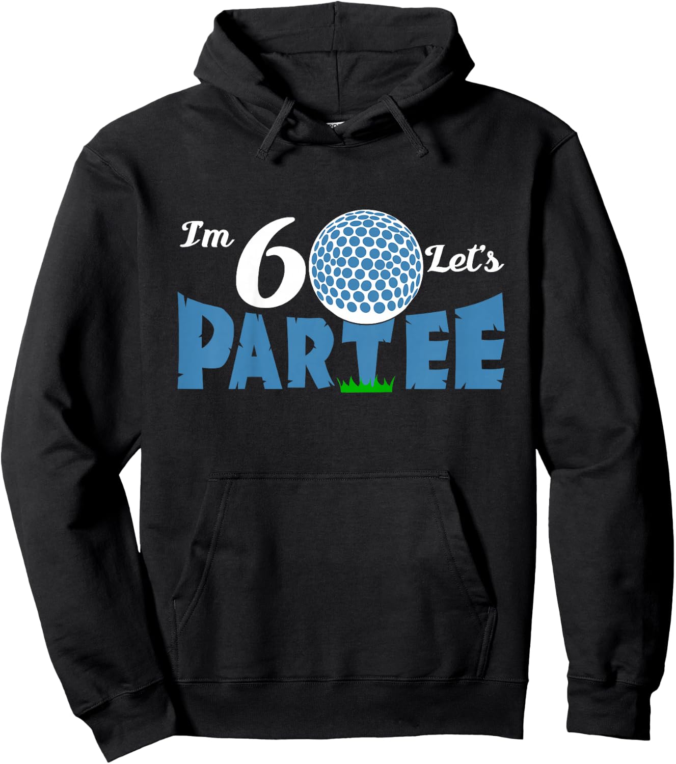 I'm 6 Let's Partee Golf T shirt for 6 year old golfer Hoodie - Hoodie | Black