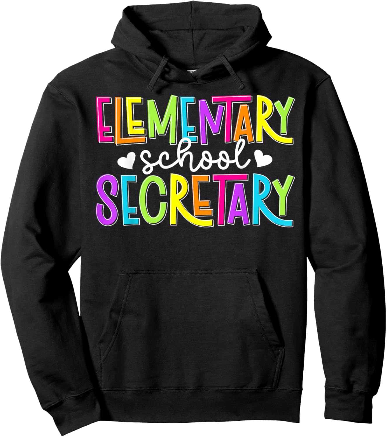 Elementary Secretary Boho Elementary Secretaries Hoodie - Hoodie | Black