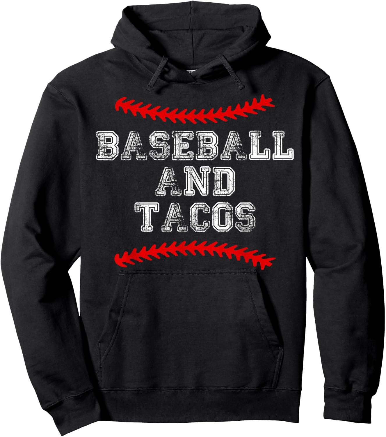 Baseball and Tacos T Shirt Catcher Pitcher Mom Kid Youth Hoodie - Hoodie | Black