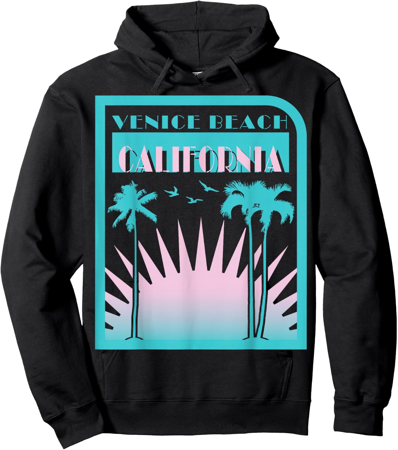Venice Beach Muscle T shirts Women Hoodie - Hoodie | Black