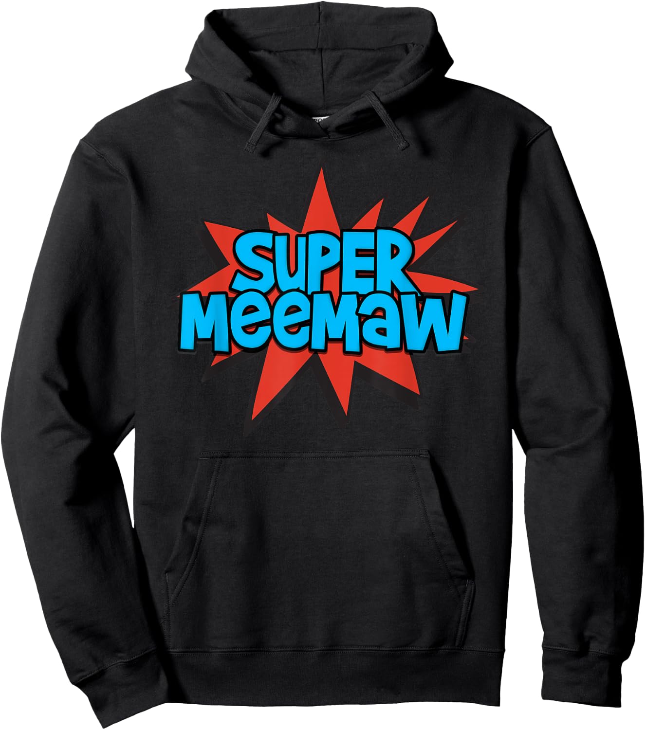 Super Grandmother Comic Book Hero - Super MeeMaw Hoodie - Hoodie | Black