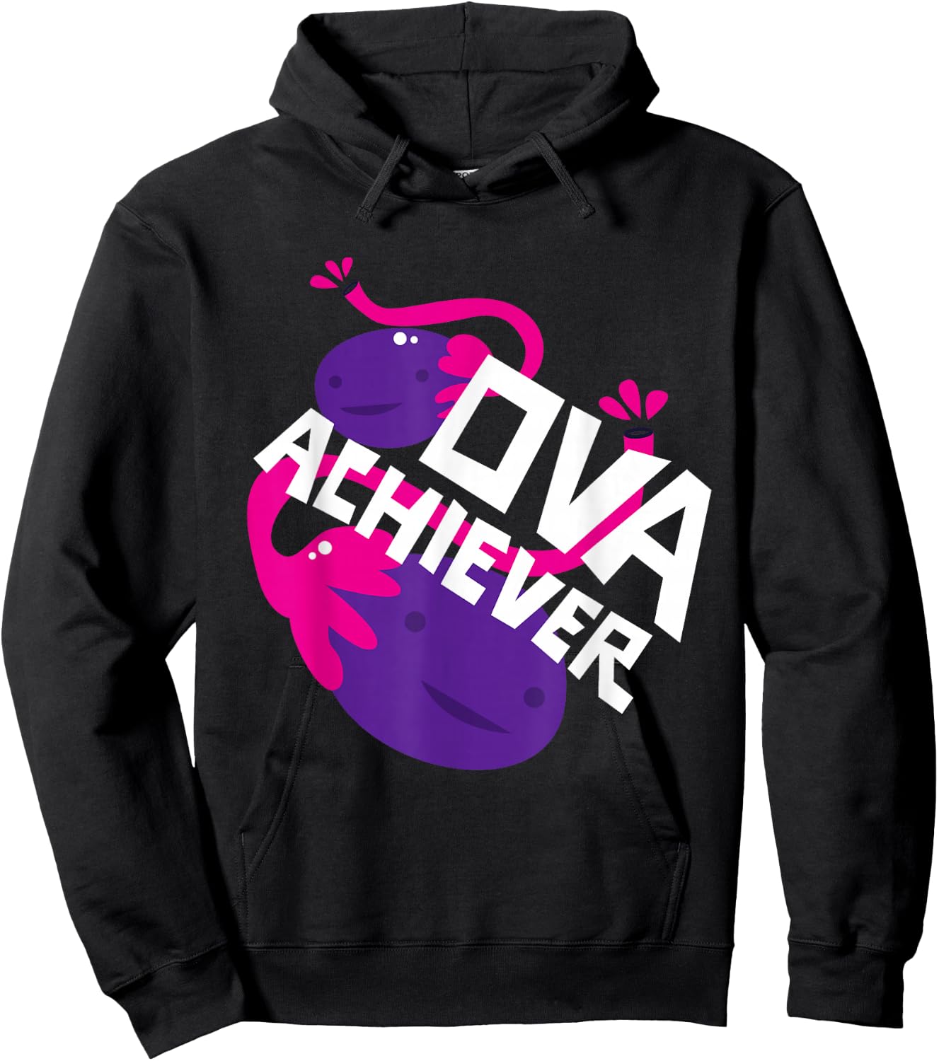 Ova Achiever Shirt Ovary Gift Hoodie - Hoodie | Black