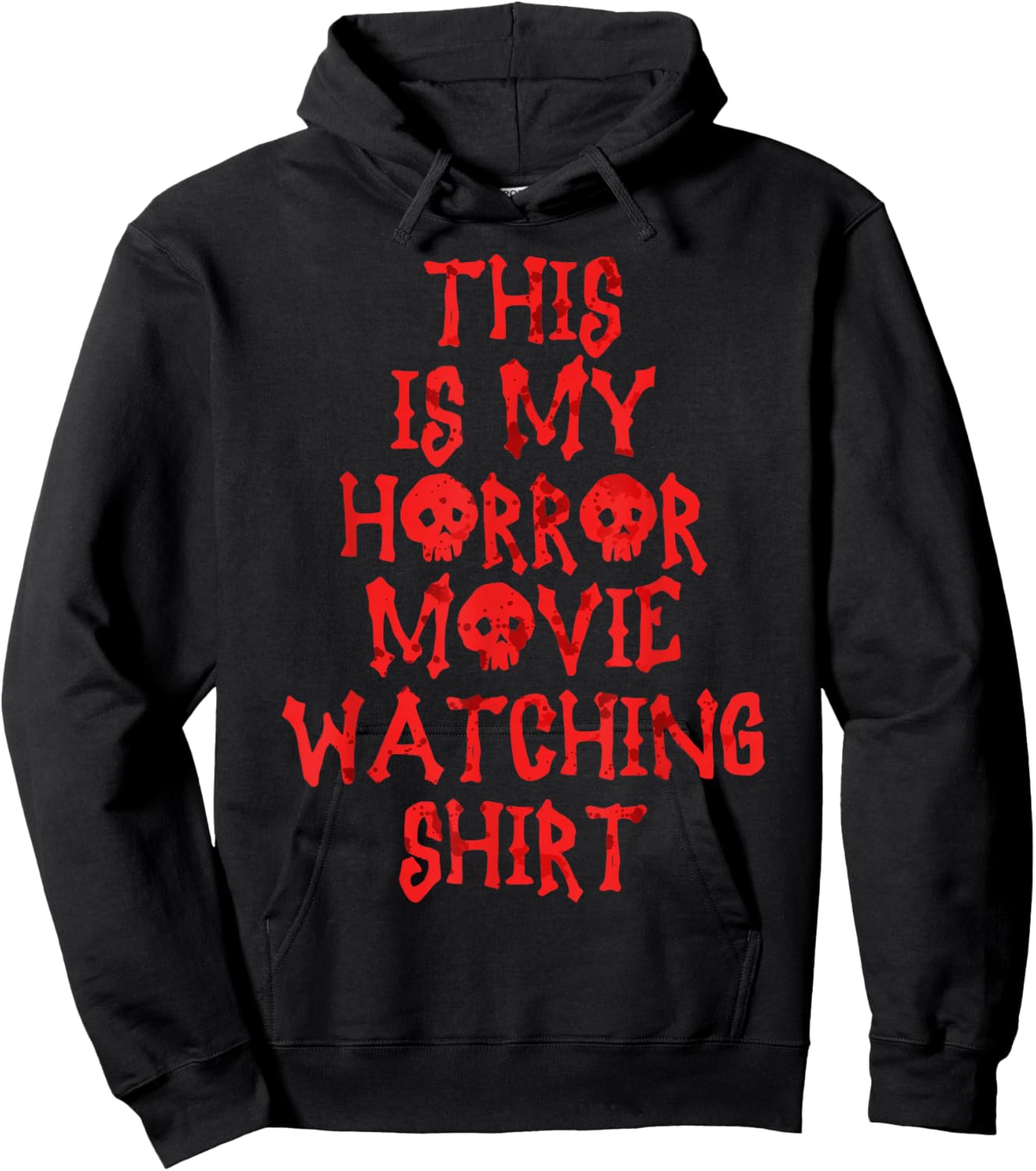 This is My Horror Movie Watching Shirt Halloween Horror Film Hoodie - Hoodie | Black