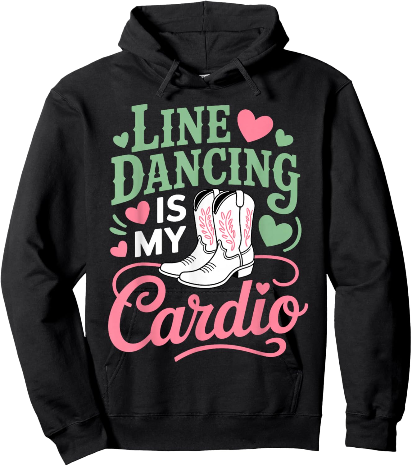 Line Dance Art Women Line Dancing Line Dance Lover Hoodie - Hoodie | Black
