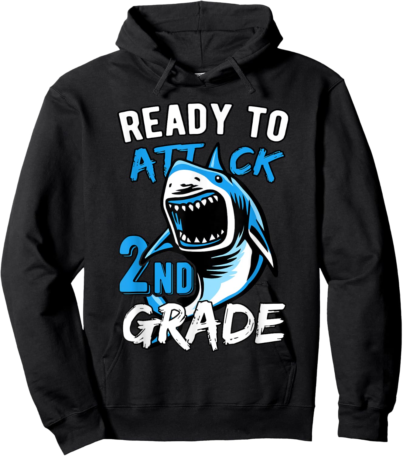 Ready To Attack 2nd Grade Boys Back To School Hoodie - Hoodie | Black