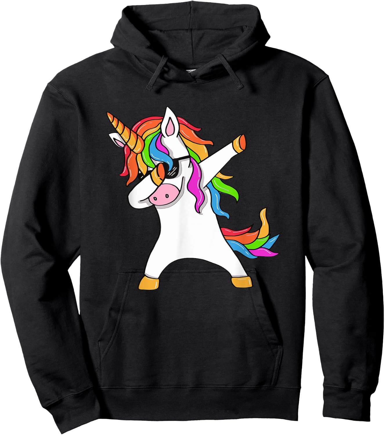 Dabbing Unicorn - Unicorn Dab - Unicorn Gift Hoodie - Hoodie | Black