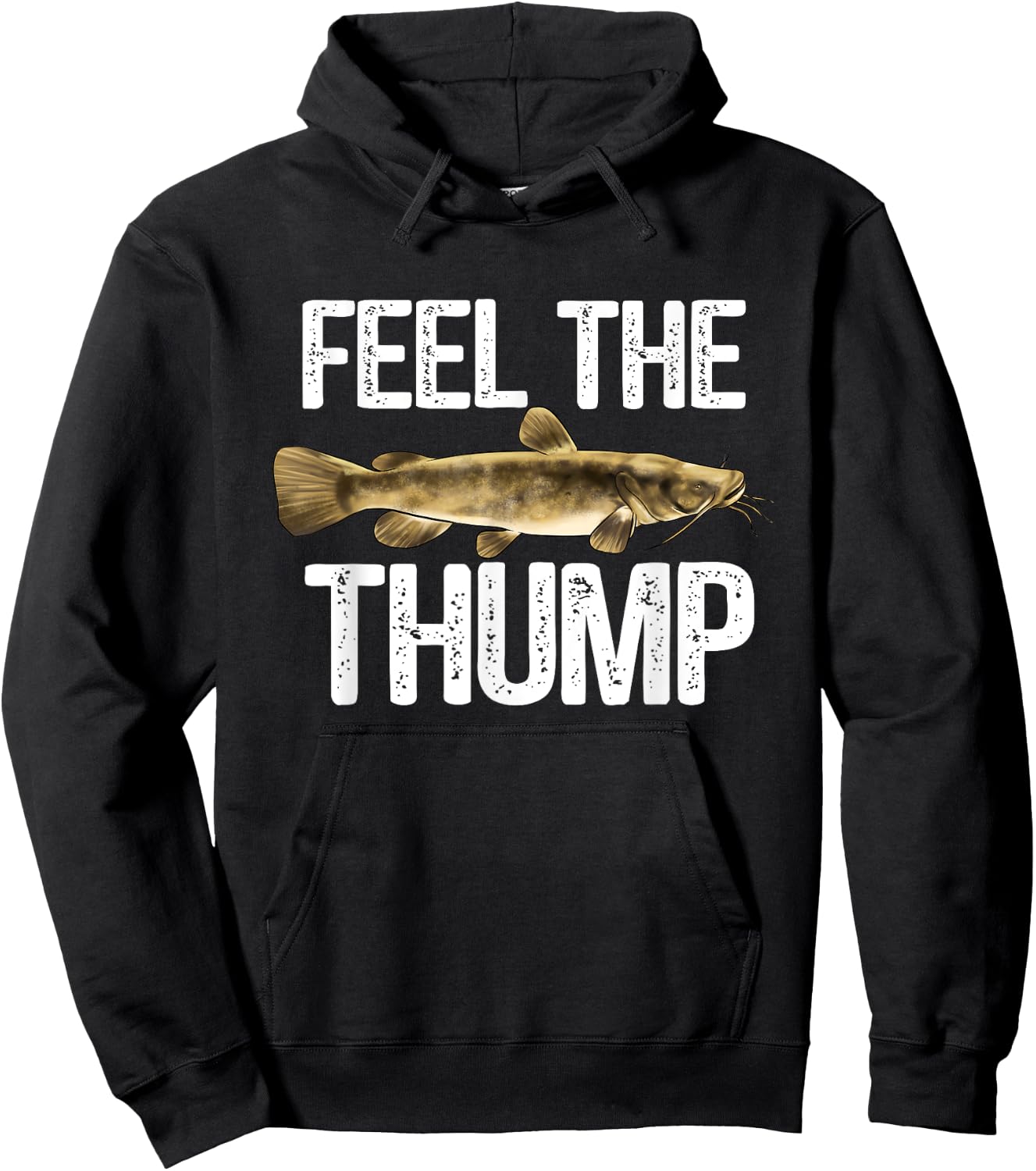 Flathead Catfish Fishing Shirt Freshwater Fish Gift Hoodie - Hoodie | Black