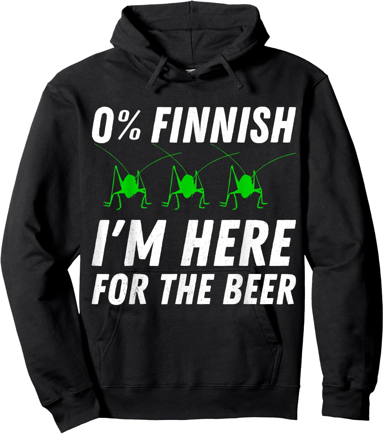 St Urho 0% Finnish I'm Here for the Beer Hoodie - Hoodie | Black