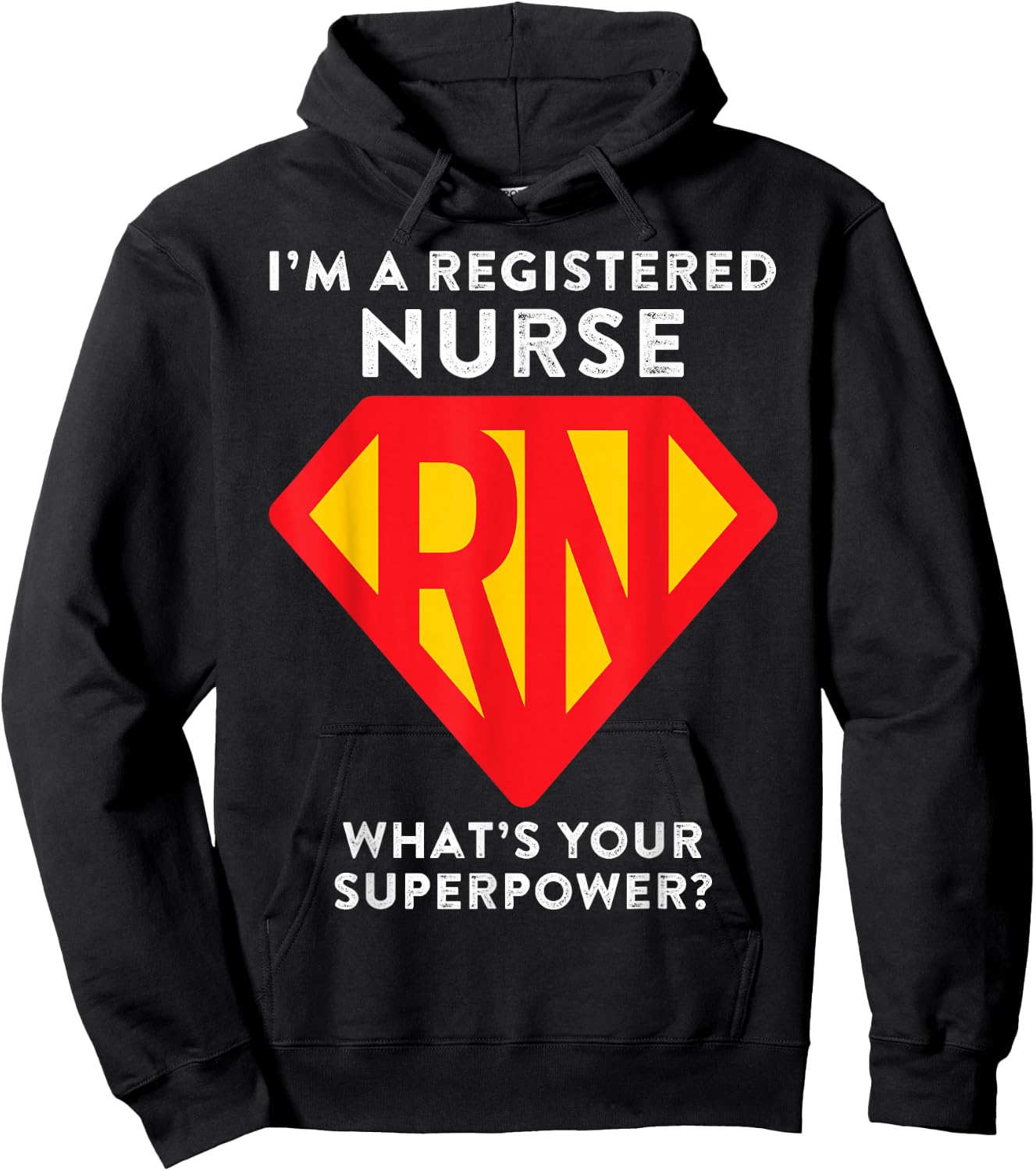 Super Nurse RN Superhero Registered Nurse Hero Hoodie - Hoodie | Black