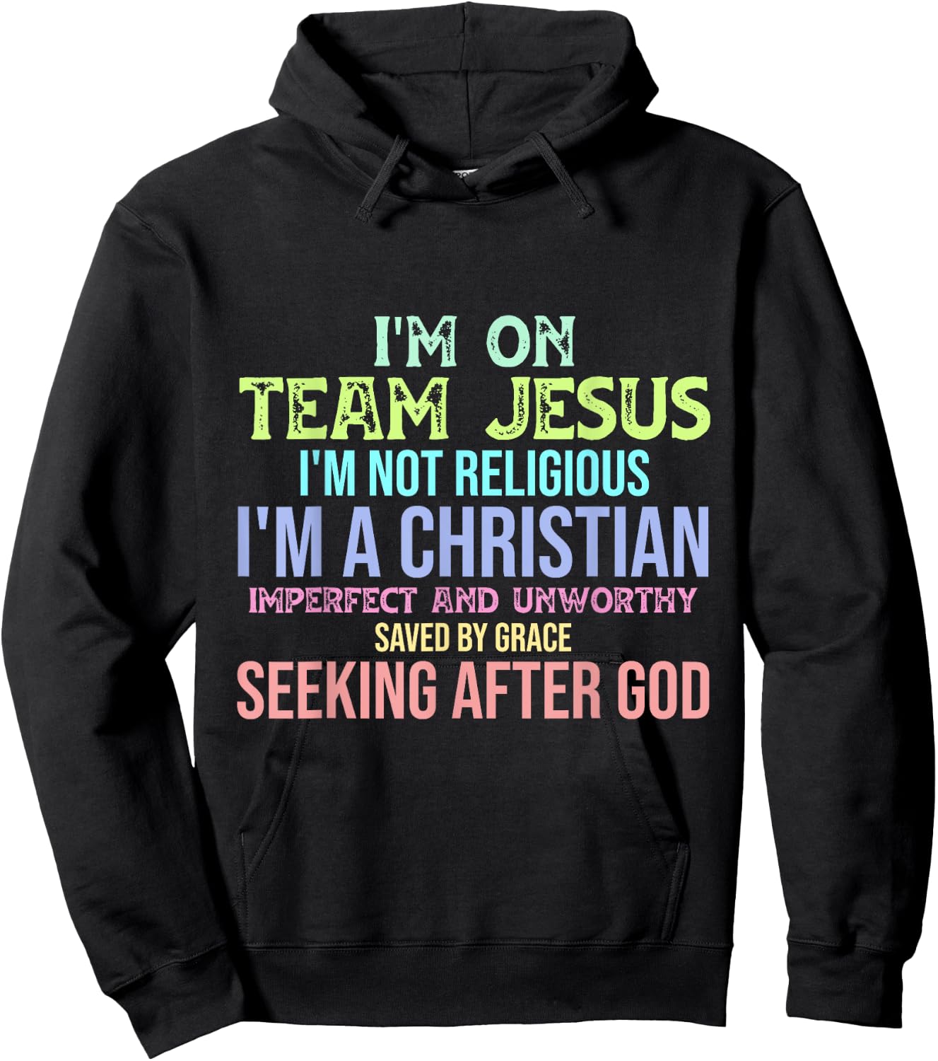 I'm On Team Jesus Christianity Hoodie - Hoodie | Black
