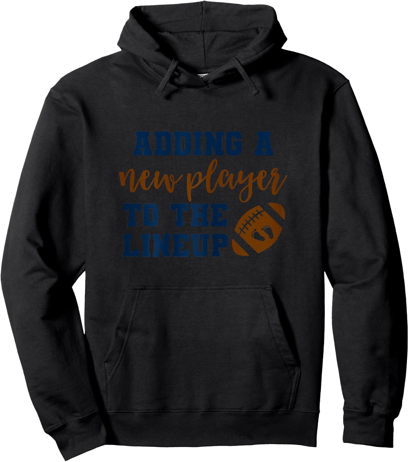 Football Pregnancy Announcement Shirt Fall Baby Reveal Hoodie - Hoodie | Black