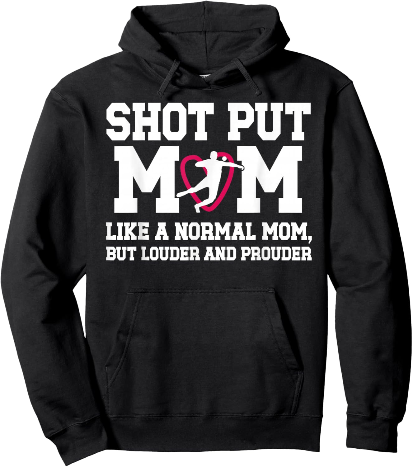Shot Put Mom Definition Shot Putter Mom Shot Put Mother Hoodie - Hoodie | Black