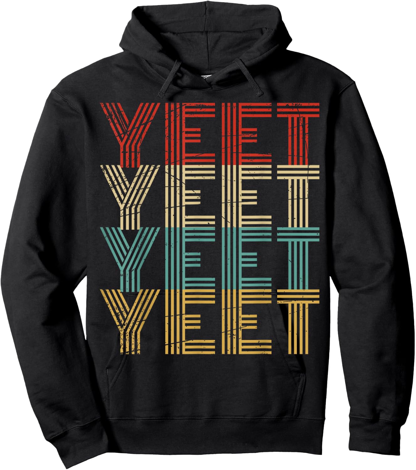 Yeet Kid's Trendy Yeeting Meme Slogan Urban Youth Slang Hoodie - Hoodie | Black