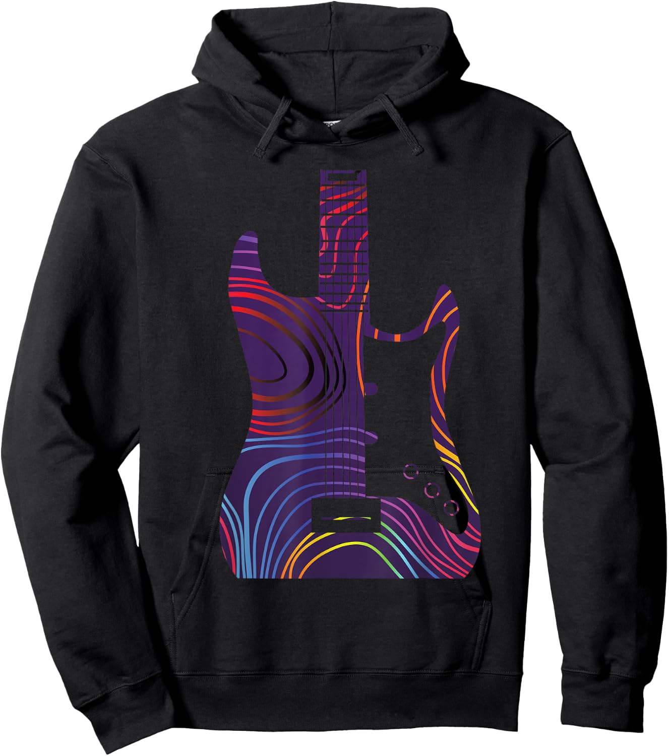 Guitar Love Guitar Music Guitarist Funny Gift Hoodie - Hoodie | Black