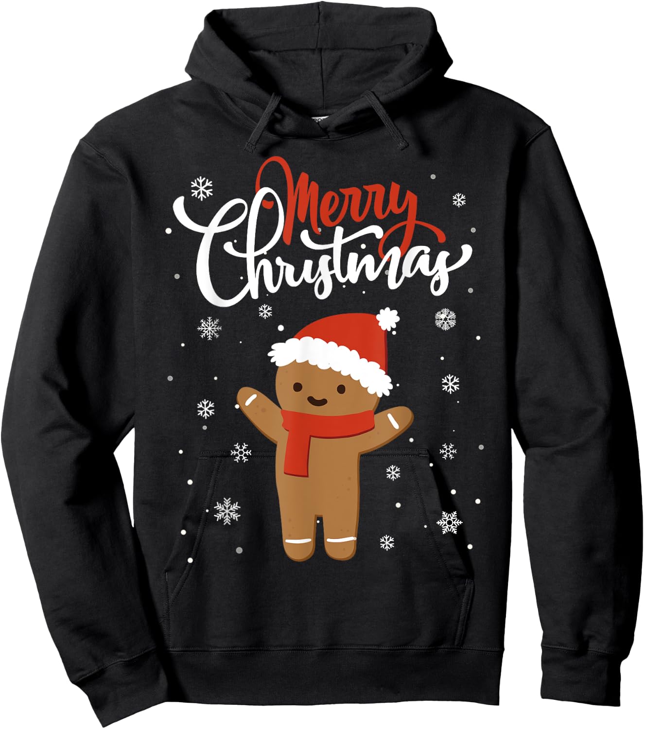 Merry Christmas Gingerbread Xmas Christmas Cookie Bakers Hoodie - Hoodie | Black