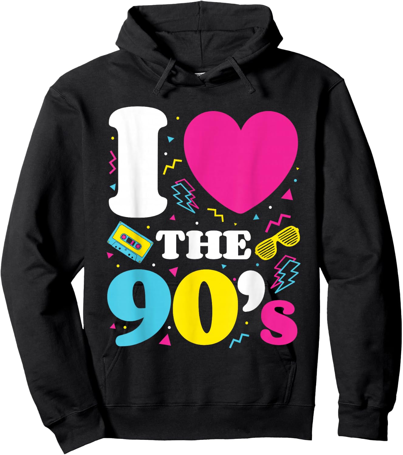 90's, 1990's, Nineties, Costume themed For Nostalgia Party Hoodie - Hoodie | Black
