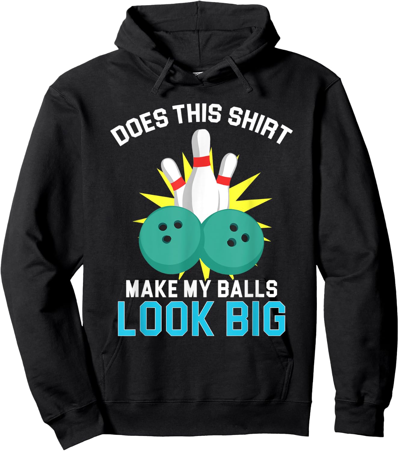 Vintage Bowling Team Shirts Funny Bowling Balls Hoodie - Hoodie | Black