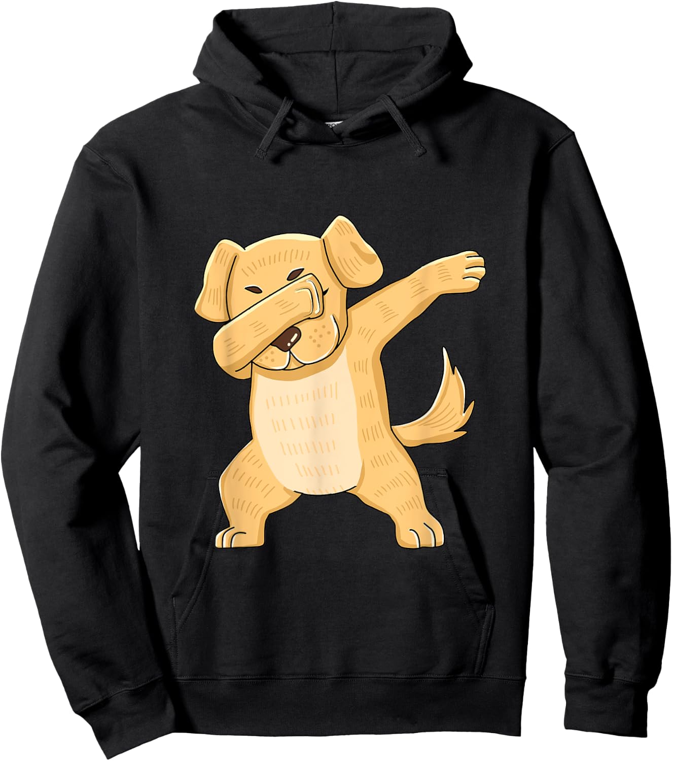 Dabbing Yellow Lab Clothes Dab Dance Labrador Retriever Hoodie - Hoodie | Black