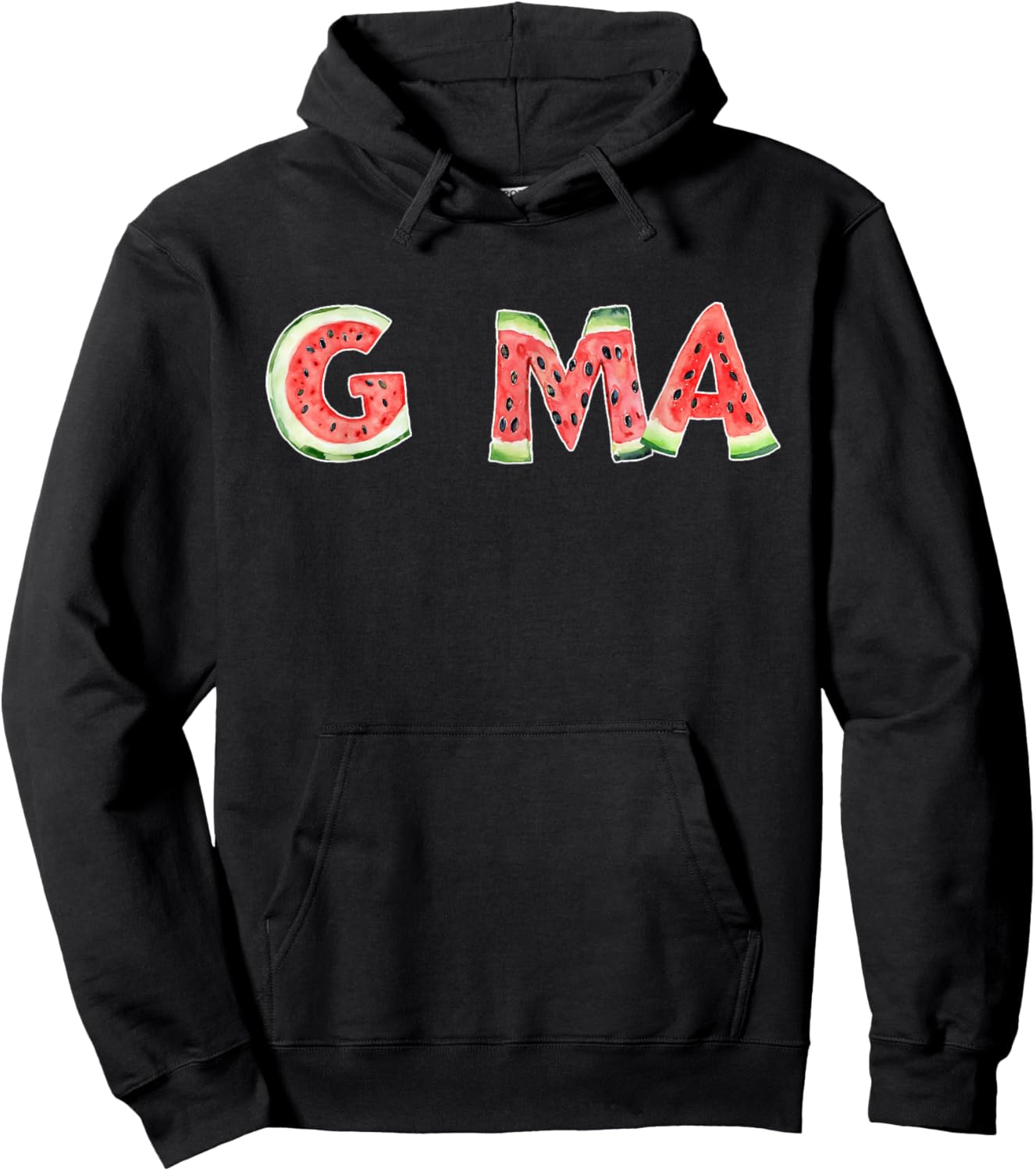 Summer Watermelon G-Ma Birthday Party Hoodie - Hoodie | Black