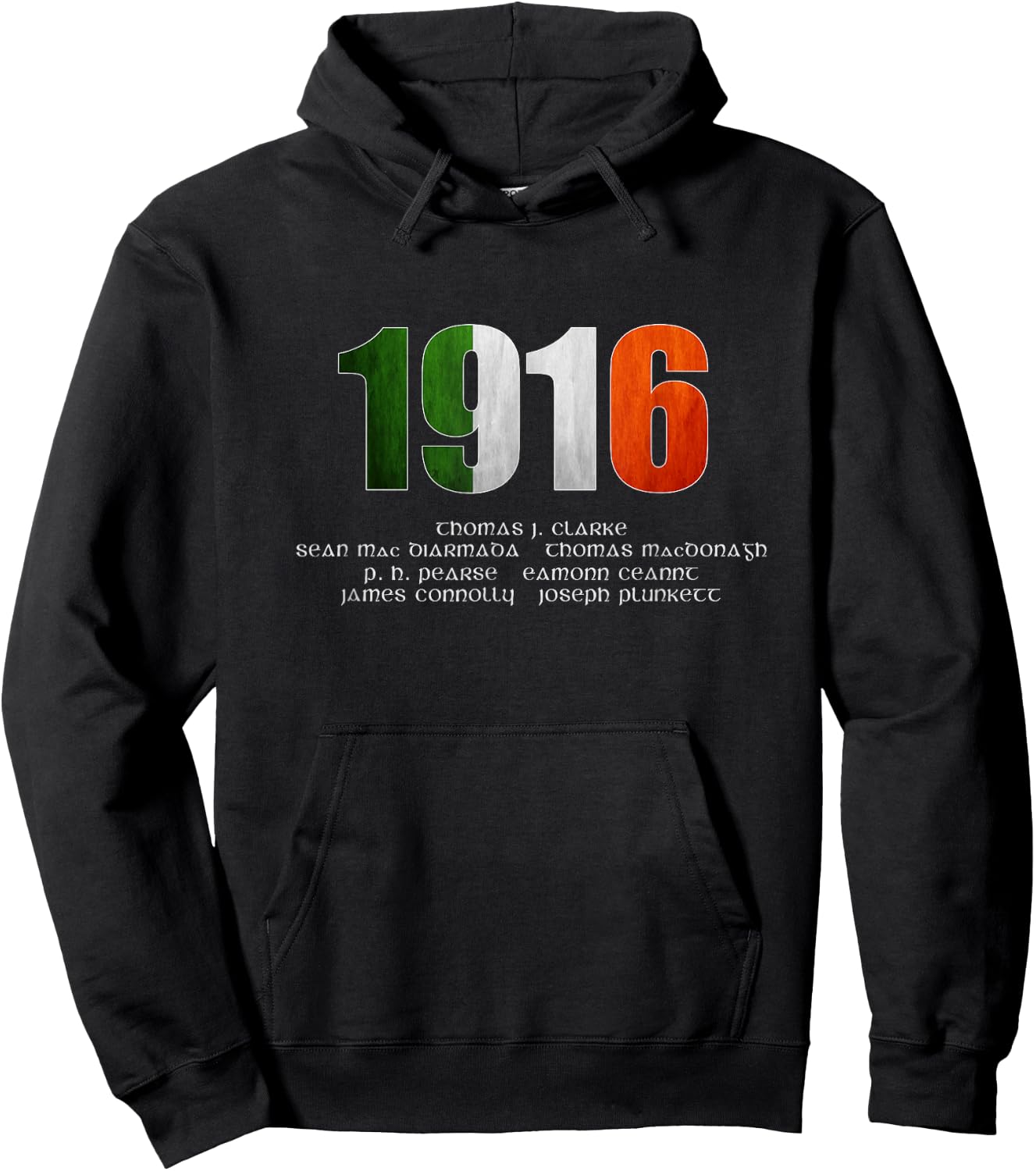 1916 Irish Easter Rising Signatories Commemorative Design Hoodie - Hoodie | Black