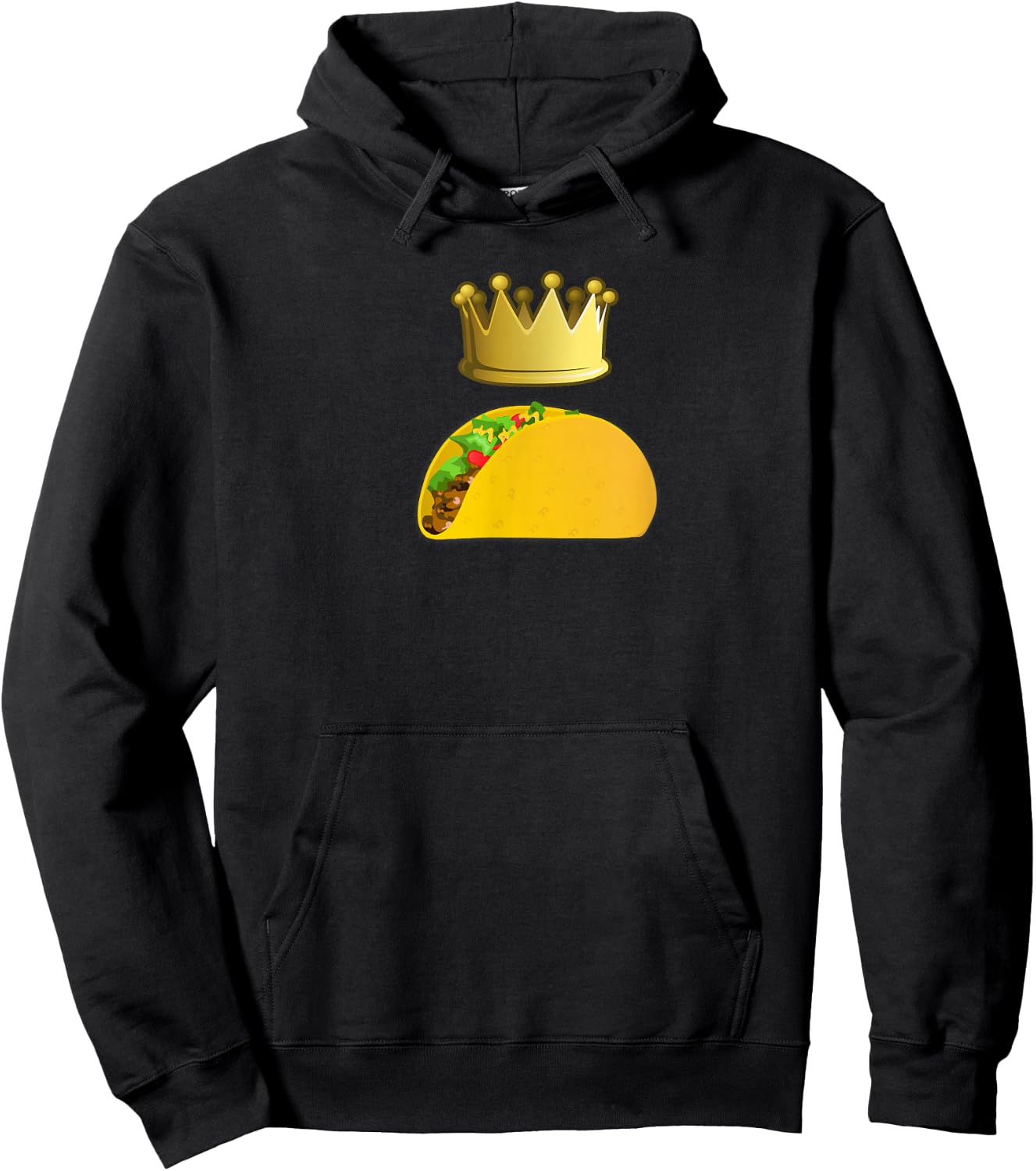 Taco King Funny Food Hoodie - Hoodie | Black