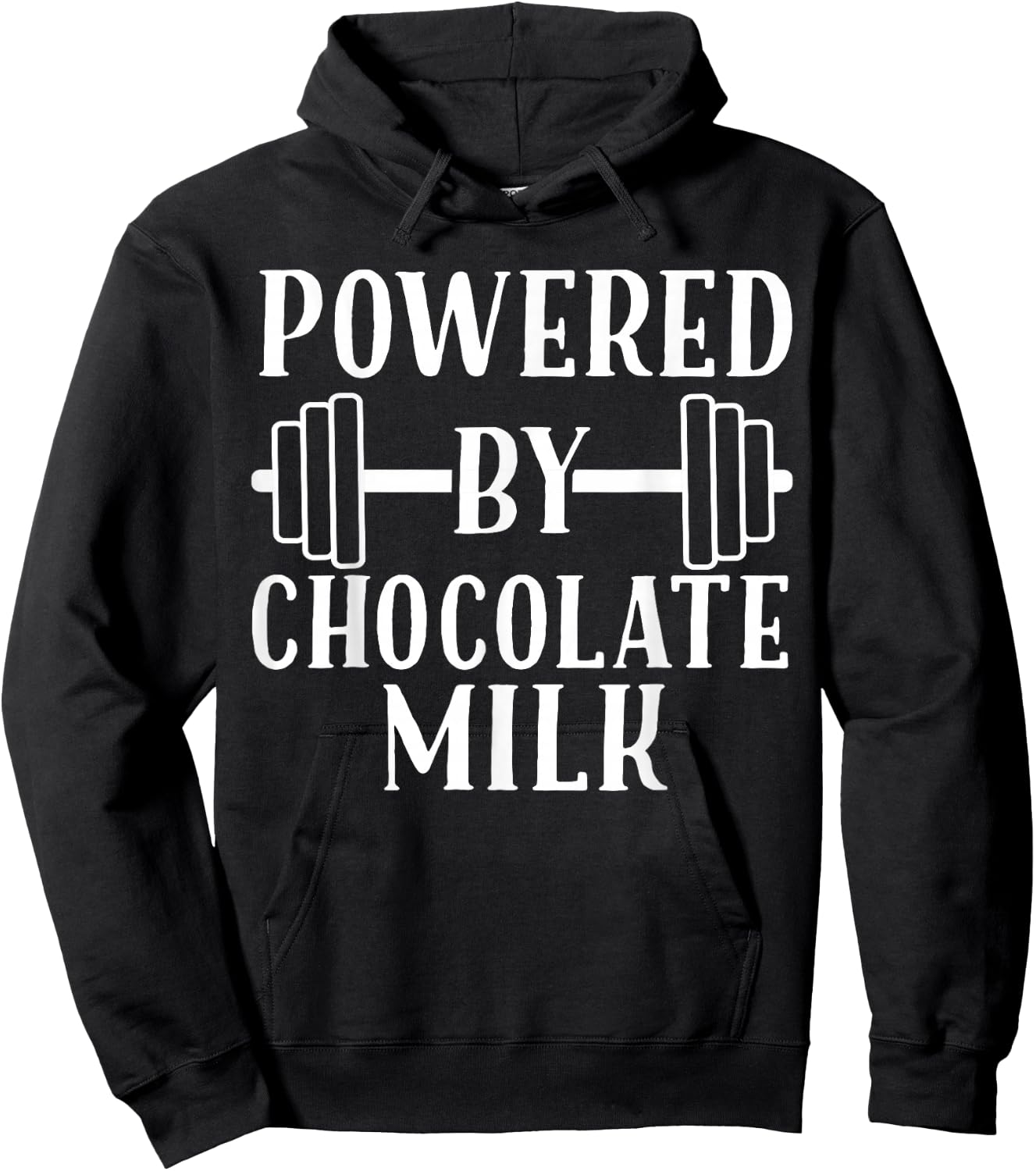 Powered by Chocolate Milk Shirt - Weight Lifting Hoodie - Hoodie | Black