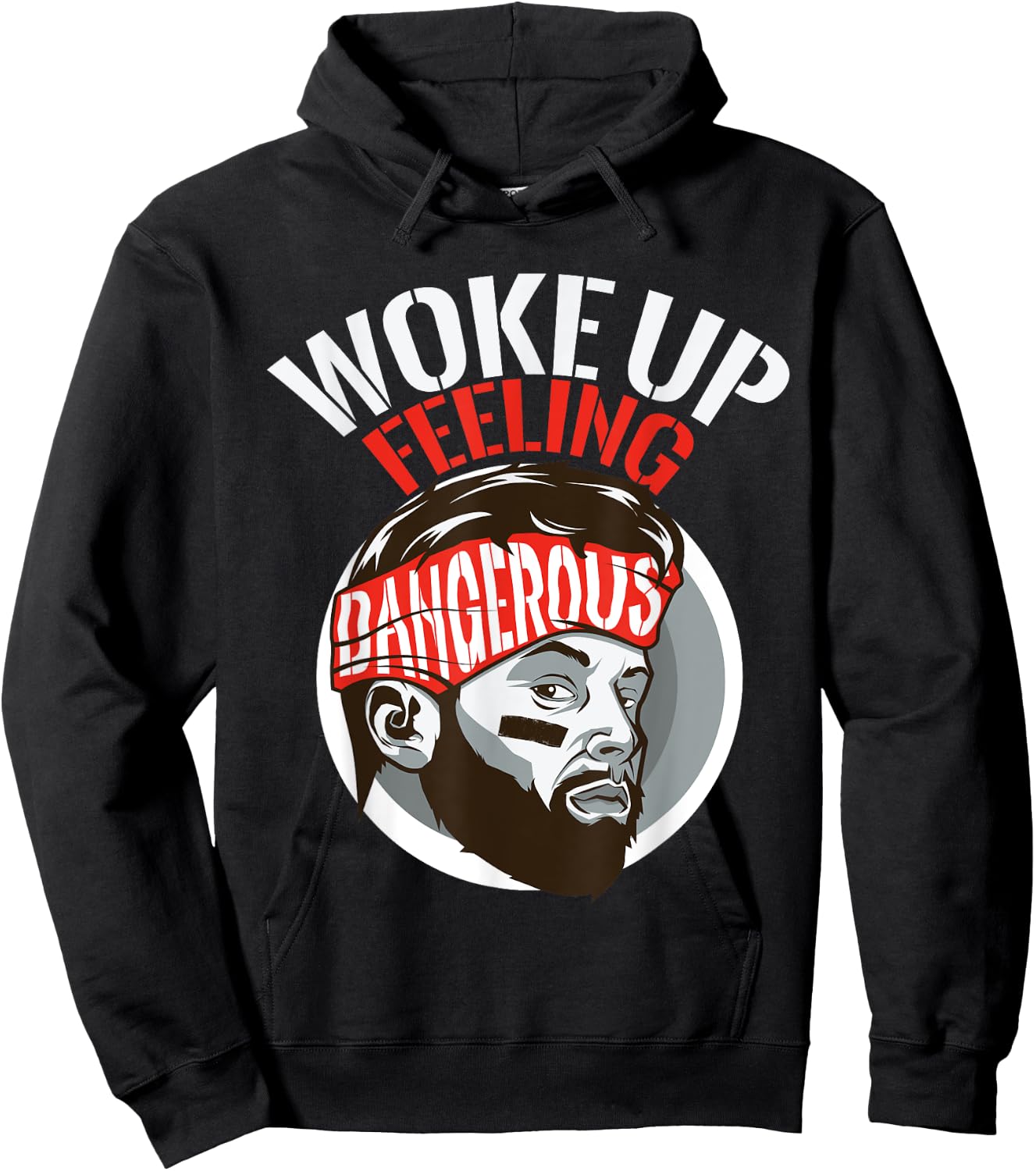 Funny I woke up feeling dangerous Sports Football gift Hoodie - Hoodie | Black