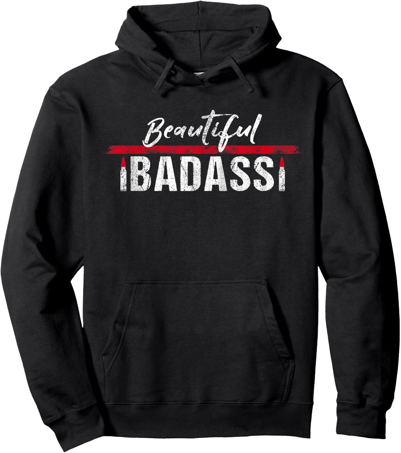 Beautiful Badass Lipstick Ammo Hoodie - Hoodie | Black