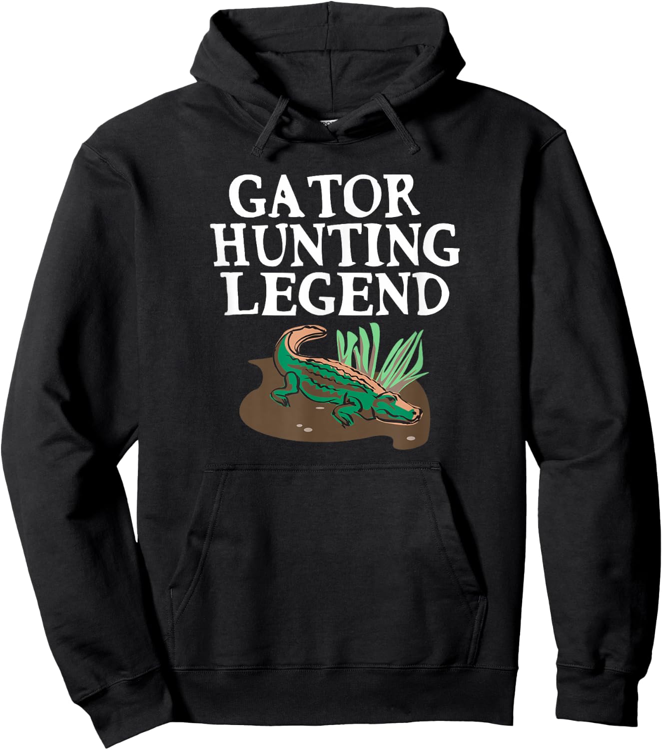 Funny Gator Hunting Legend , Women and Kids Hoodie - Hoodie | Black
