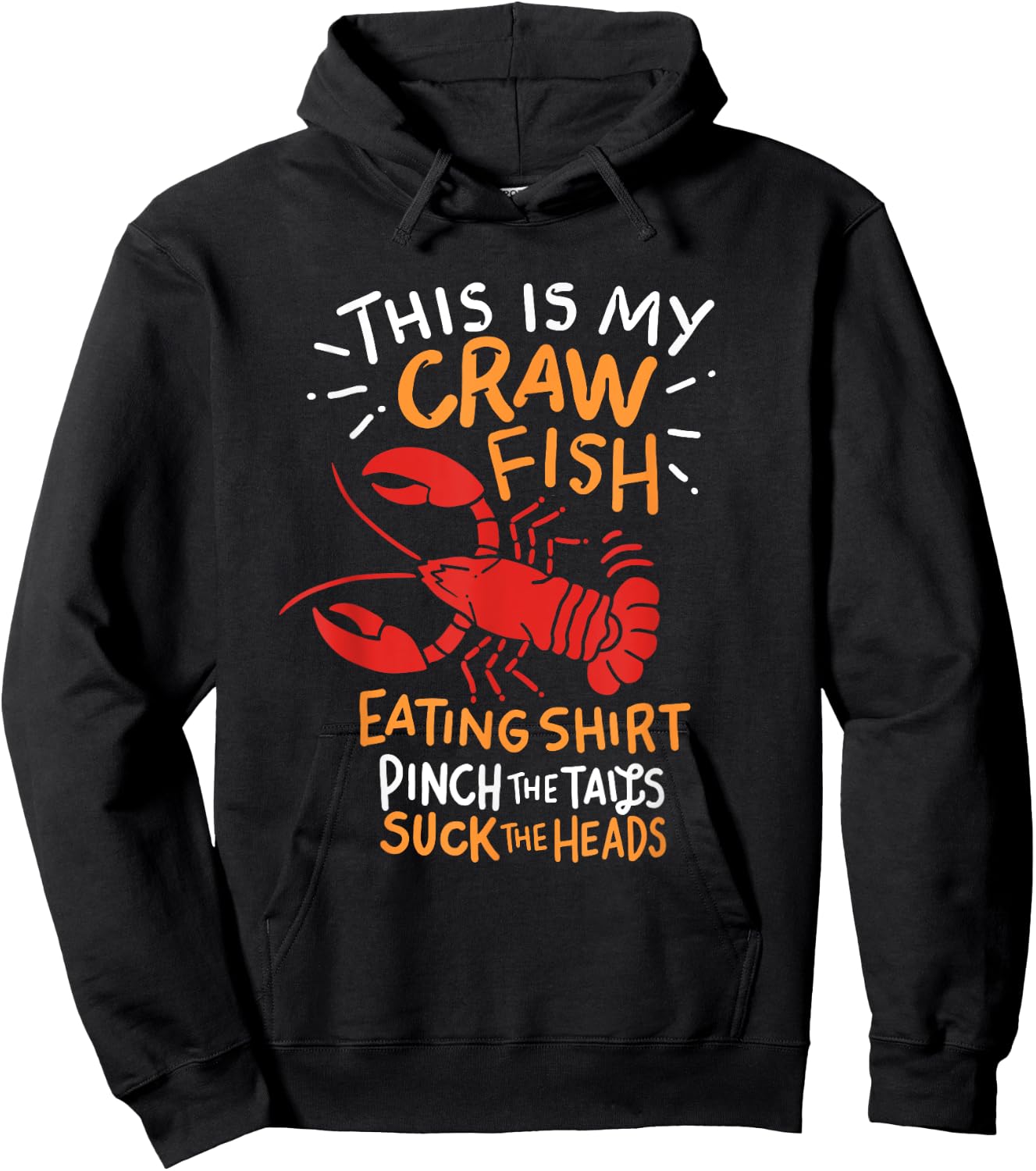 This Is My Crawfish Eating Shirt Crayfish Crawdad Mudbug Hoodie - Hoodie | Black