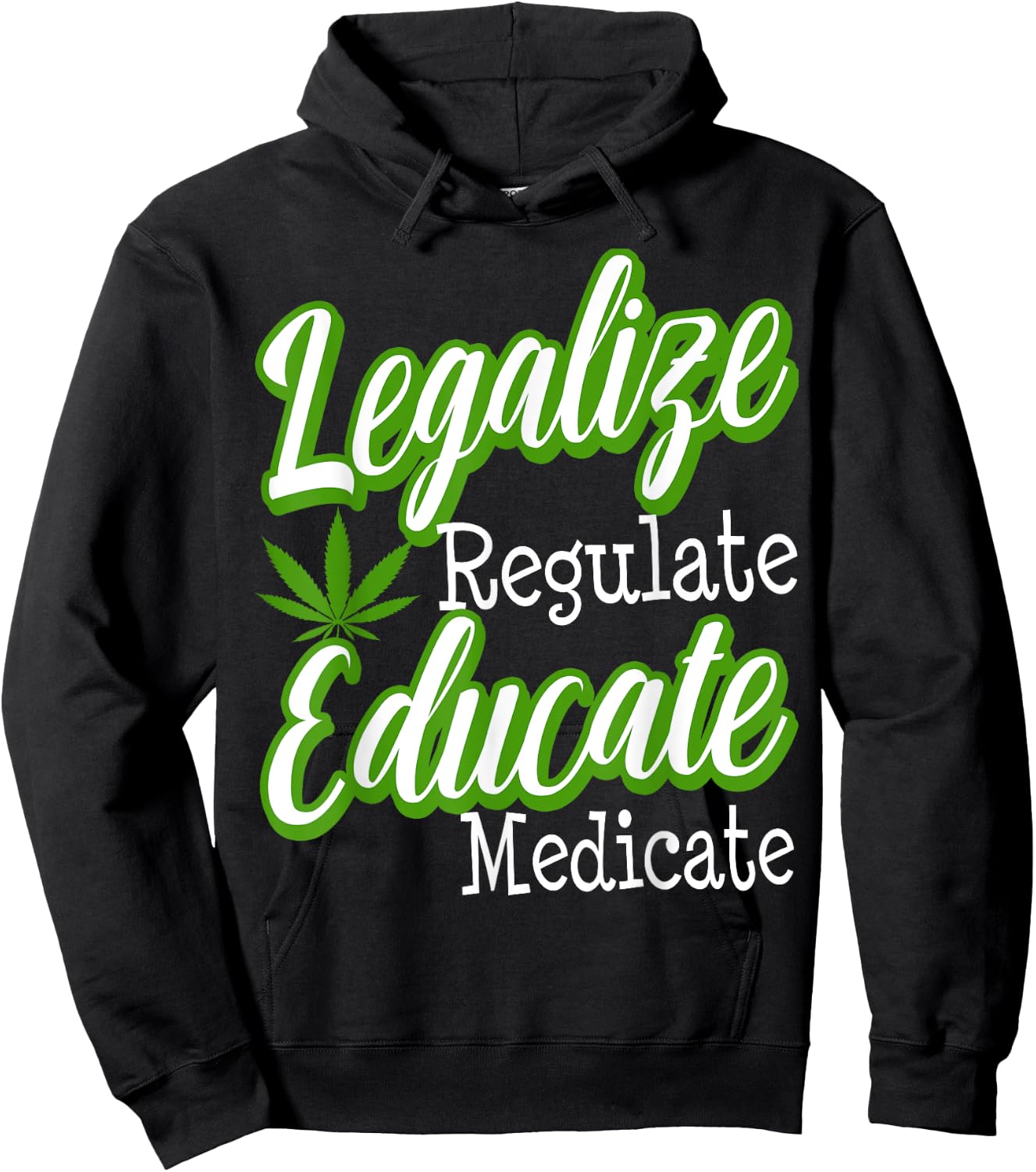 Marijuana Supporter Legalization Weed 420 Medical Cannabis Hoodie - Hoodie | Black