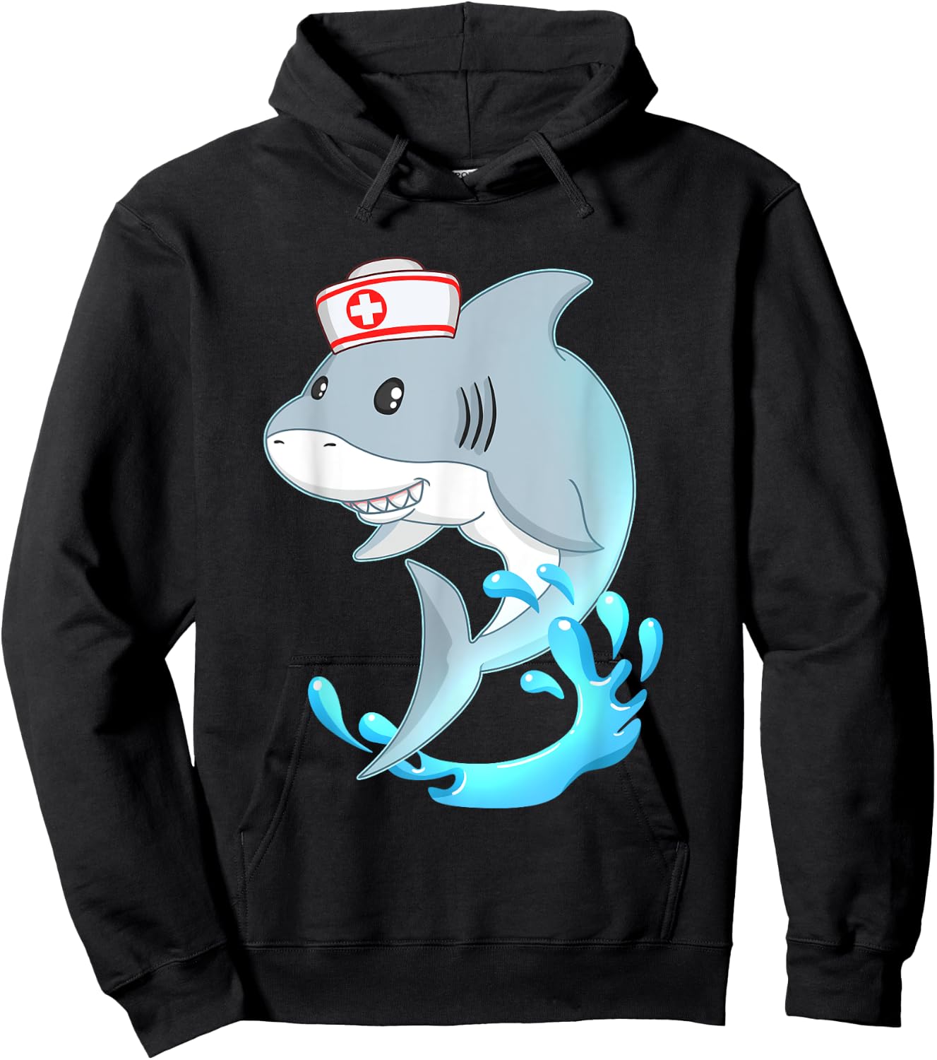 Shark Nurse appreciation International Nurse Day Hoodie - Hoodie | Black