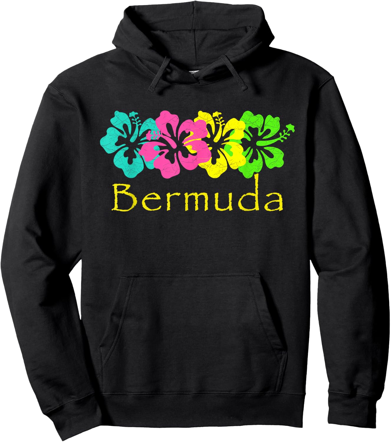 Bermuda Tropical Beach/Bermuda Travel Surf Hoodie - Hoodie | Black