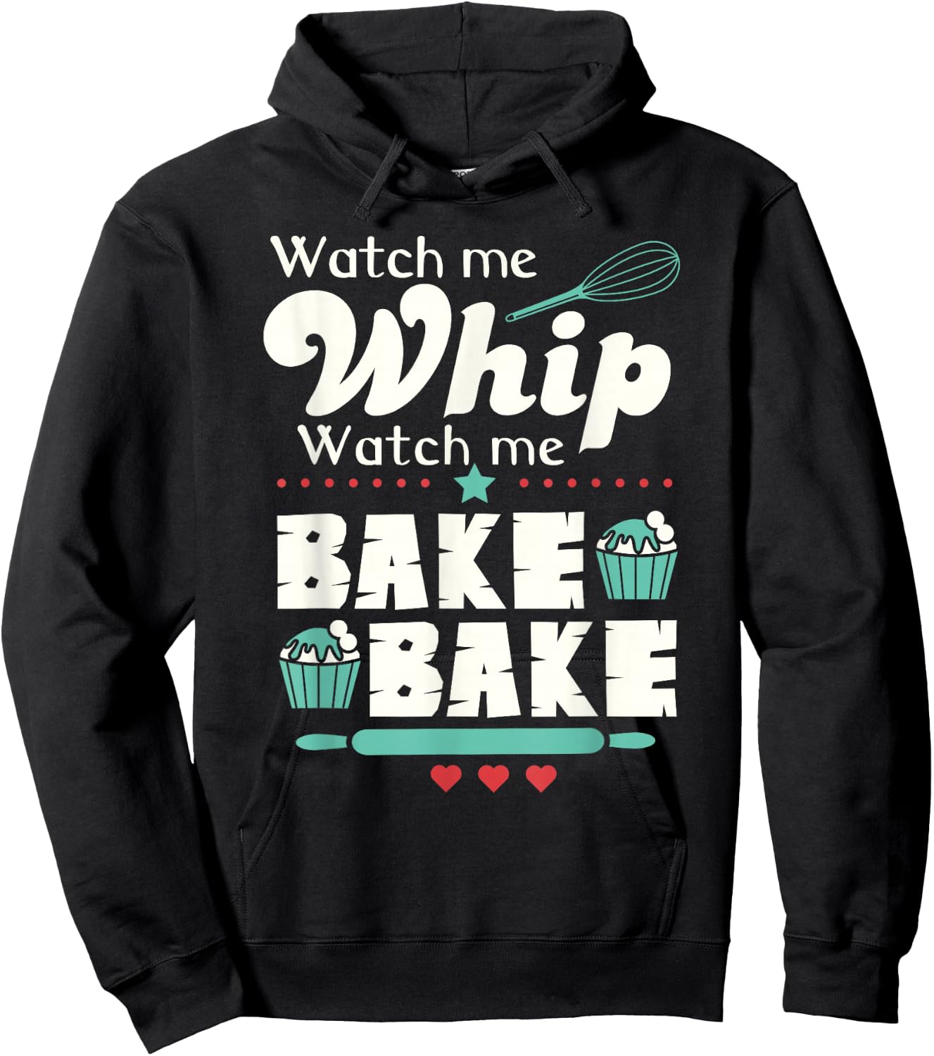 Baking Gifts & Men Funny Cupcake Lover for Bakers Hoodie - Hoodie | Black