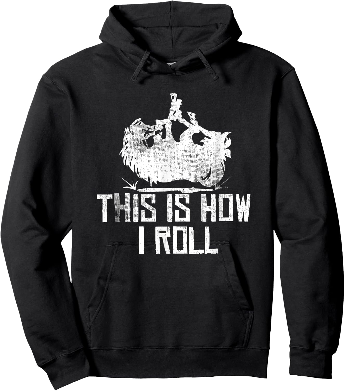 This Is How I Roll Horse Lover Horseback Riding Equestrian Hoodie - Hoodie | Black