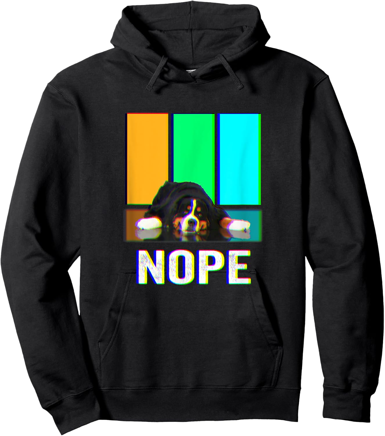 Nope Bernese Mountain Dog Women Kids Hoodie - Hoodie | Black