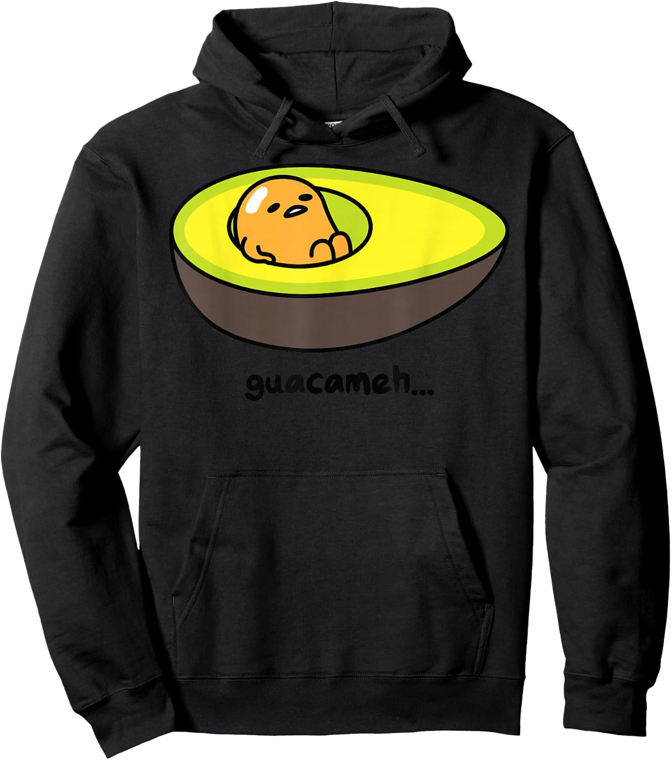 Gudetama Guacameh Avocado Guacamole Hoodie - Hoodie | Black