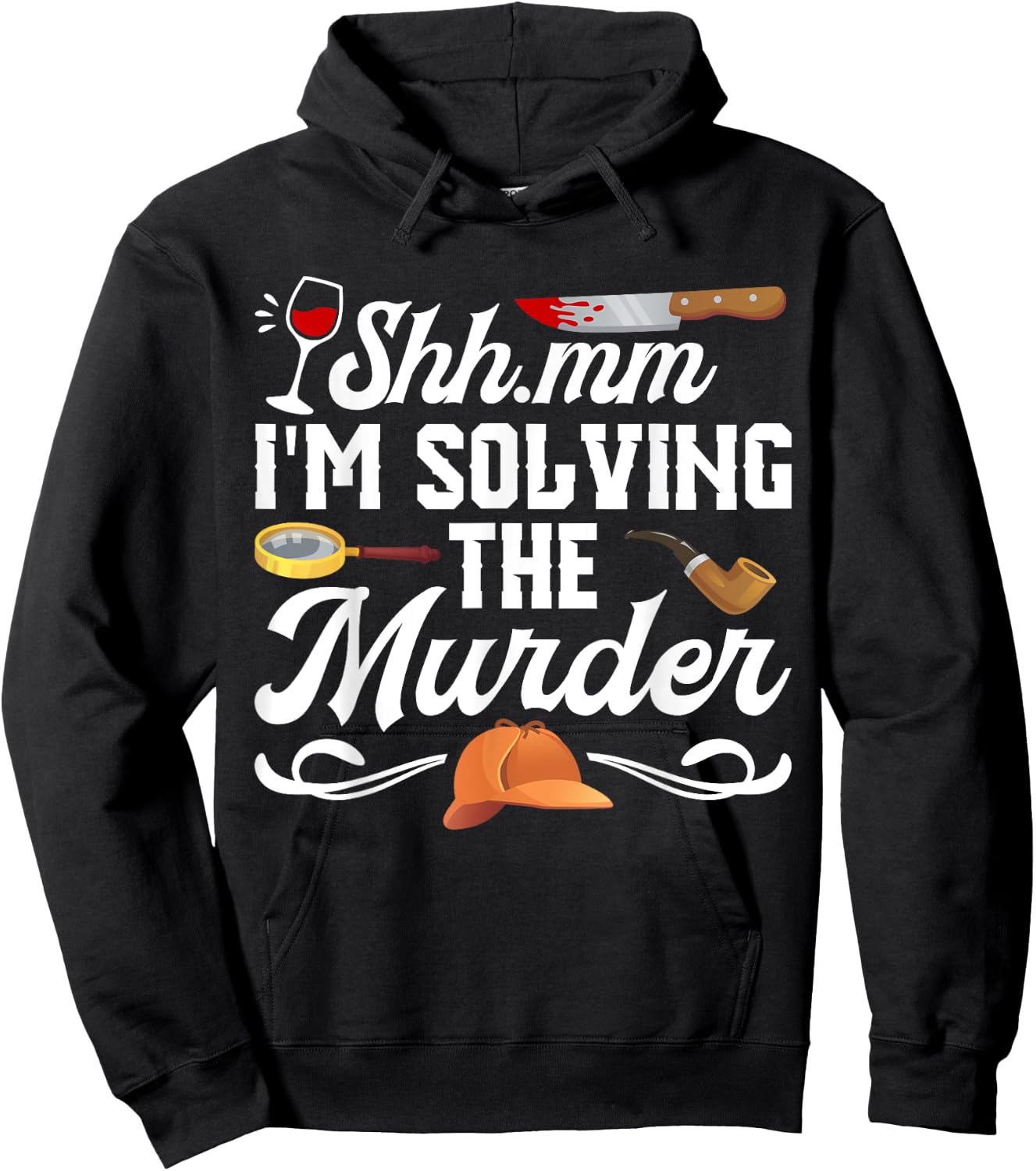 Murder Mystery Dinner Host Party Game Crime Solving Hoodie - Hoodie | Black