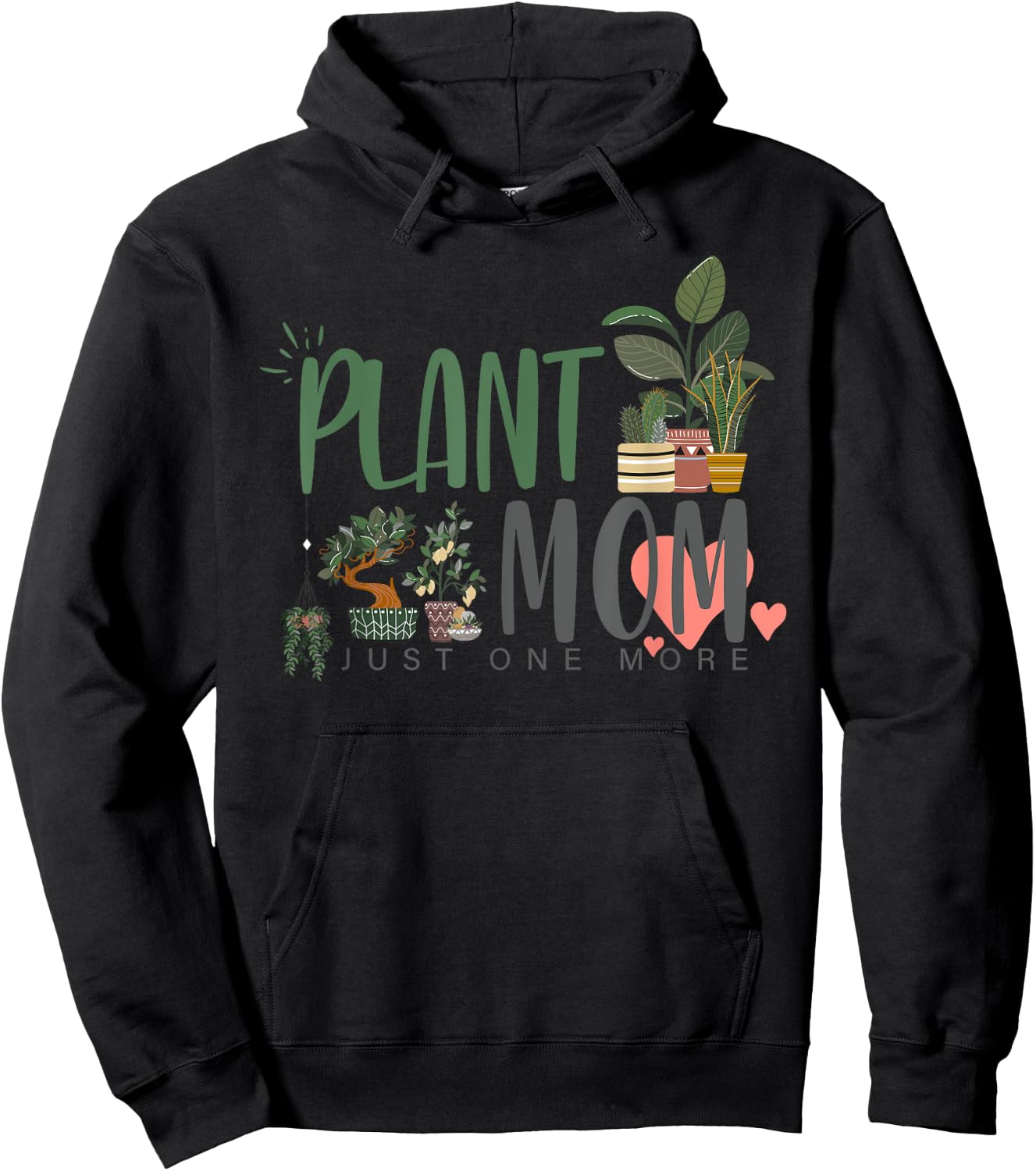 Plant Mom | Plant Lover Hoodie - Hoodie | Black